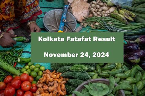 Kolkata FF Fatafat Result today November 24, check Fatafat .